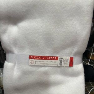 Blizzard Fleece Fabric in White